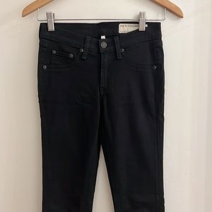 Rag & Bone Black High Rise Skinny Legging Jean Size 24